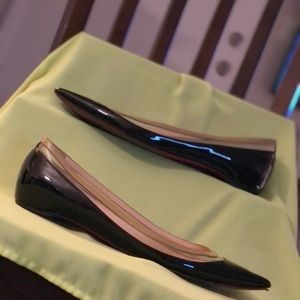 CHRISTIAN LOUBOUTIN PATENT LEATHER  PAULINA FLATS